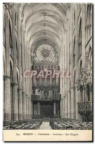 Ansichtskarte AK Orgue Rouen Cathedrale Interieur Les orgues