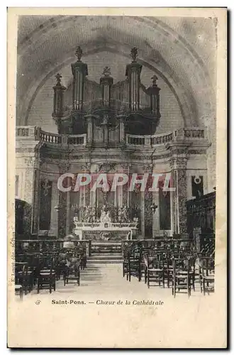 Cartes postales Orgue Saint Pons Choeur de la cathedrale