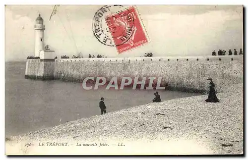 Cartes postales Phare Le Treport la nouvelle jetee