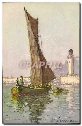 Ansichtskarte AK Phare Bateau de peche