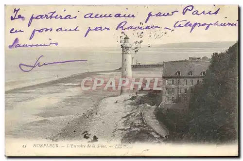 Ansichtskarte AK Phare Honfleur L&#39estuaire de la Seine