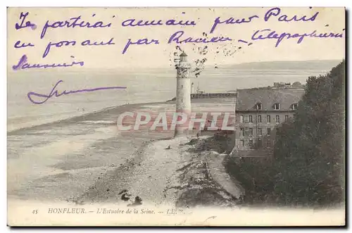 Cartes postales Phare Honfleur L&#39estuaire de la Seine