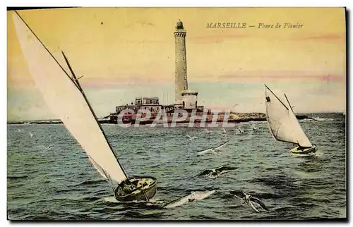 Cartes postales Phare de Planier Marseille Bateaux