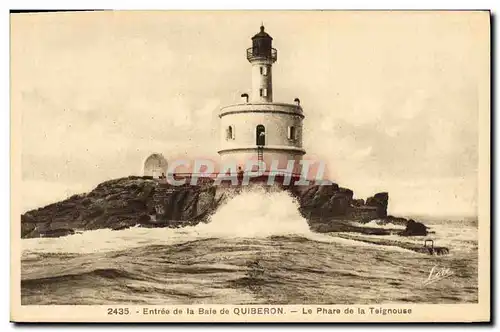 Ansichtskarte AK Phare Entree de la baie de Quiberon Le phare de la Teignouse