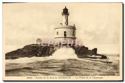 Cartes postales Phare Entree de la baie de Quiberon Le phare de la Teignouse