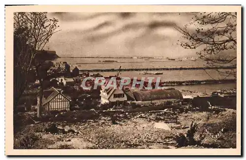 Moderne Karte Militaria Arromanches les Bains Le port de la Liberation Perspective sur le port