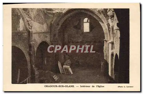 Cartes postales moderne Militaria Oradour sur Glane Interieur de l&#39eglise