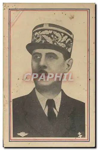 Cartes postales moderne Militaria General de Gaulle