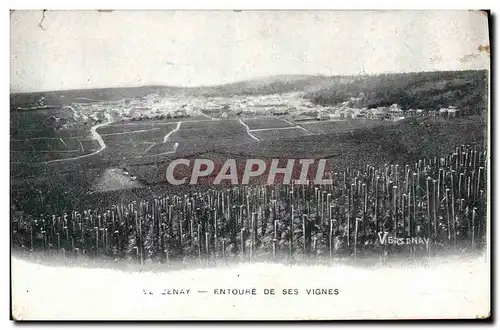 Cartes postales Folklore Vin Vendanges Vezenay Entoure de ses vignes