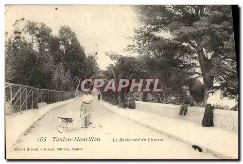 Cartes postales Folklore Brouette Toulon Mourillon Le boulevard du littoral