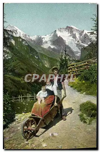 Cartes postales Folklore Brouette