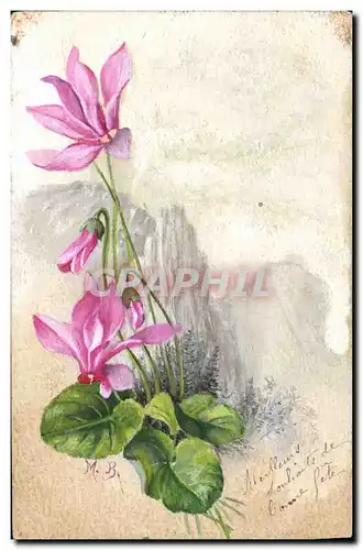 Cartes postales Fantaisie (dessin a la main) Fleurs