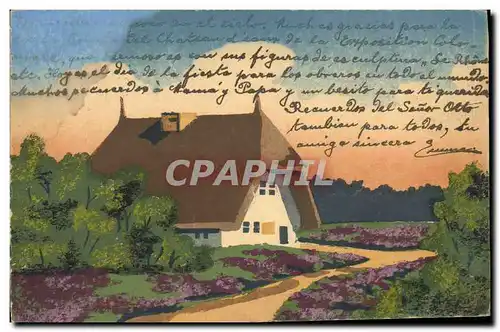 Cartes postales Fantaisie (dessin a la main) Maison