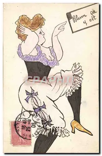 Cartes postales Fantaisie (dessin a la main) Femme