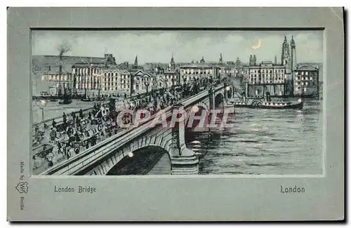 Ansichtskarte AK Carte transparente London Bridge Londres