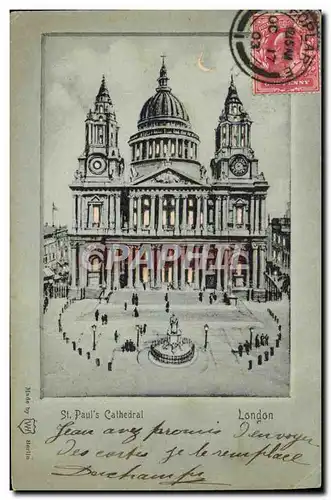 Ansichtskarte AK Carte transparente London St Paul&#39s Cathedral