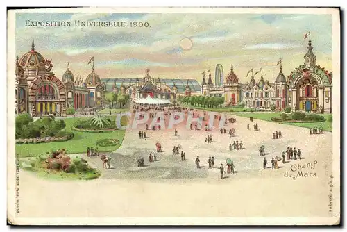 Ansichtskarte AK Carte transparente Paris Exposition universelle de 1900 Champ de Mars