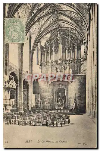 Ansichtskarte AK Orgue Albi La cathedrale Les orgues