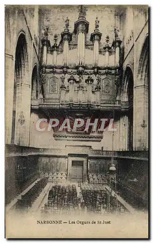 Ansichtskarte AK Orgue Narbonne Les orgues de St Just