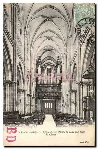 Ansichtskarte AK Orgue Le grand Andely Eglise Notre Dame Le nef vue prise du choeur