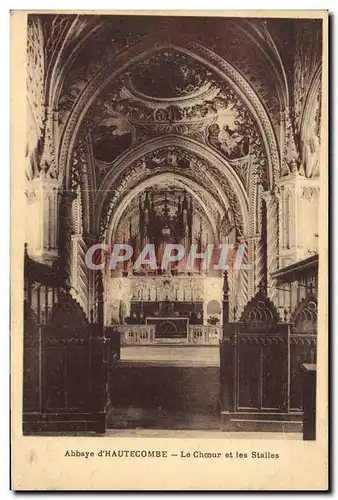 Cartes postales Orgue Abbaye d&#39Hautecombe Le choeur et les stalles