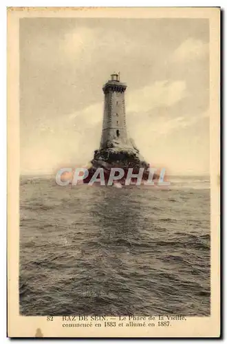 Cartes postales Phare Raz de Sein Le phare de la Vieille