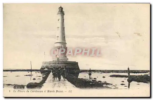 Cartes postales Phare de Cordouan a maree basse