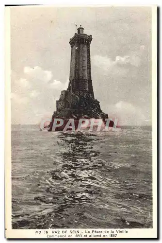 Ansichtskarte AK Phare de la Vieille Raz de Sein