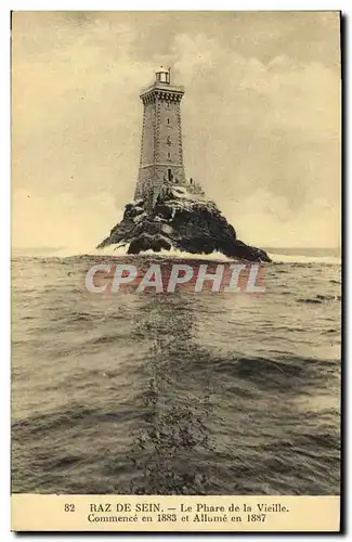 Ansichtskarte AK Phare de la Vieille Raz de Sein