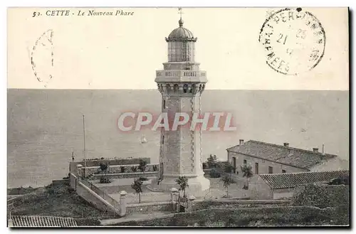 Ansichtskarte AK Phare Cette Le nouveau phare