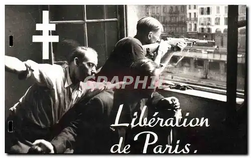 Cartes postales Militaria Liberation de Paris 19 Aout 1944 Les FFI s&#39emparent de la Prefecture et la transfor