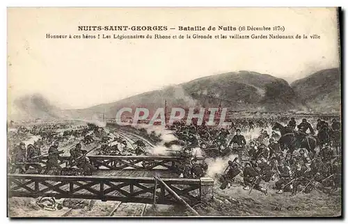Cartes postales Militaria Nuits Saint Georges Bataille de Nuits