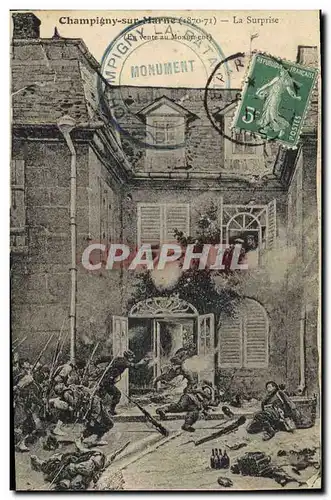 Cartes postales Militaria Champigny sur Marne La surprise