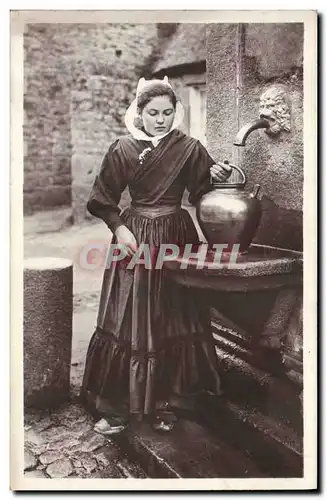 Cartes postales Folklore Jeune fille de Plouescat