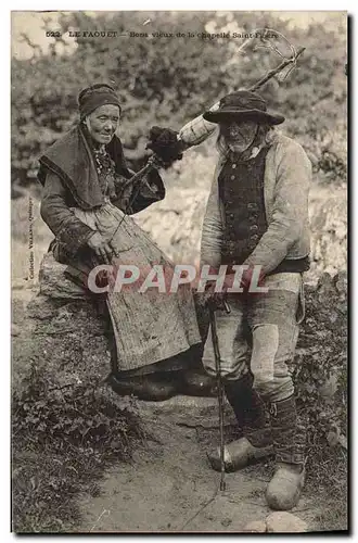 Cartes postales Folklore Le Faouet Bons vieux de la chapelle Saint Fiacre
