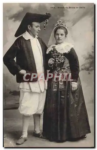 Cartes postales Folklore Maries au Bourg de Batz Mariage