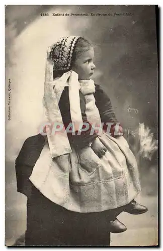 Cartes postales Folklore Enfant de Penmarch Environs de Pont L&#39Abbe