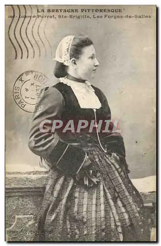 Ansichtskarte AK Folklore Costume de Perret Ste Brigitte Les Forges de Salles