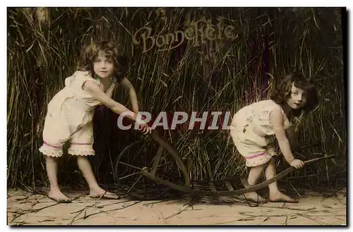 Cartes postales Brouette Enfants