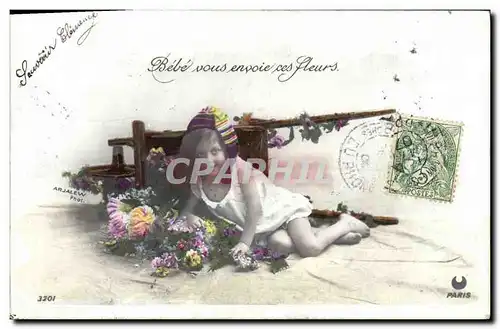 Cartes postales Brouette Enfant