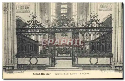 Cartes postales Saint Riquier Eglise de Saint Riquier Le choeur