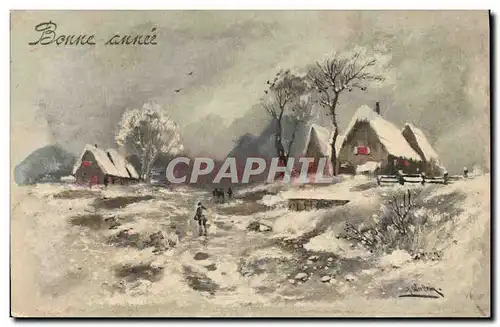 Cartes postales Fantaisie Bonne annee