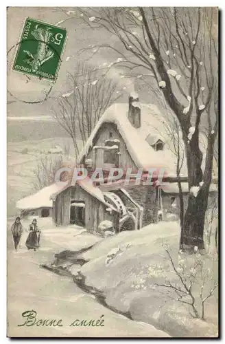 Cartes postales Fantaisie Bonne annee