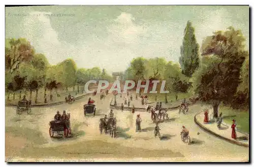 Ansichtskarte AK Carte transparente Paris Avenue du Bois de Boulogne