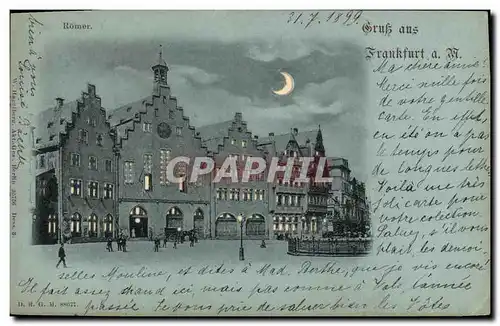 Cartes postales Carte transparente Frankfurt