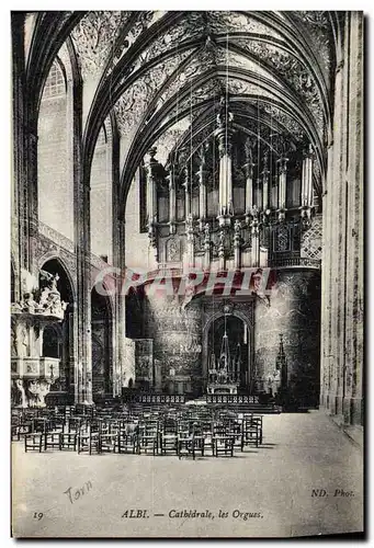 Ansichtskarte AK Orgue Albi Cathedrale Les orgues