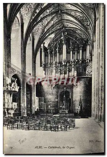 Cartes postales Orgue Albi Cathedrale Les orgues