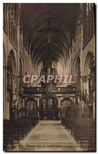 Ansichtskarte AK Orgue Bruges Eglise Notre Dame