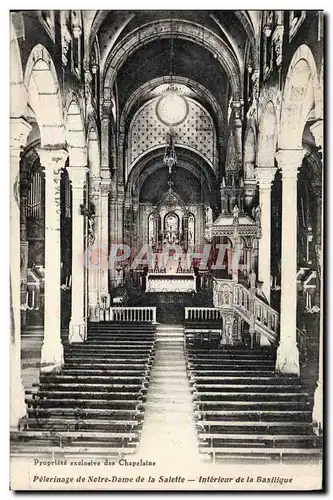 Cartes postales Orgue Pelerinage de Notre Dame de la Salette Interieur de la basilique