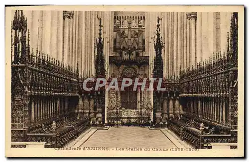 Cartes postales Orgue Cathedrale d&#39Amiens Les stalles du choeur